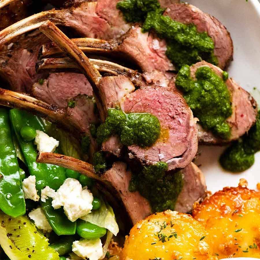 Mini Red Wine-Marinated Lamb Roasts with Rosemary and Garlic