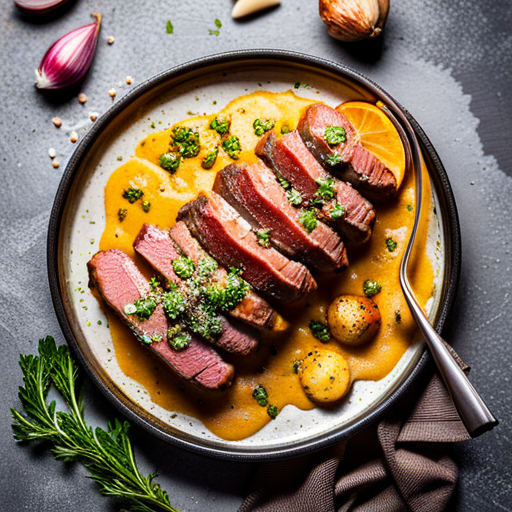 Aperol-Garlic Butter Steak