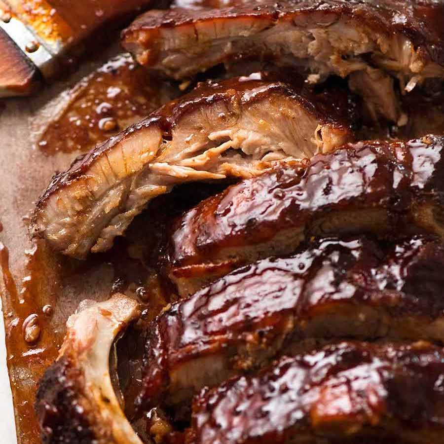 Memphis-Style Sticky Pork Ribs with House-Made BBQ Sauce