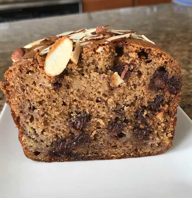 Rum-Spiced Banana Bread with Dark Chocolate Chunks