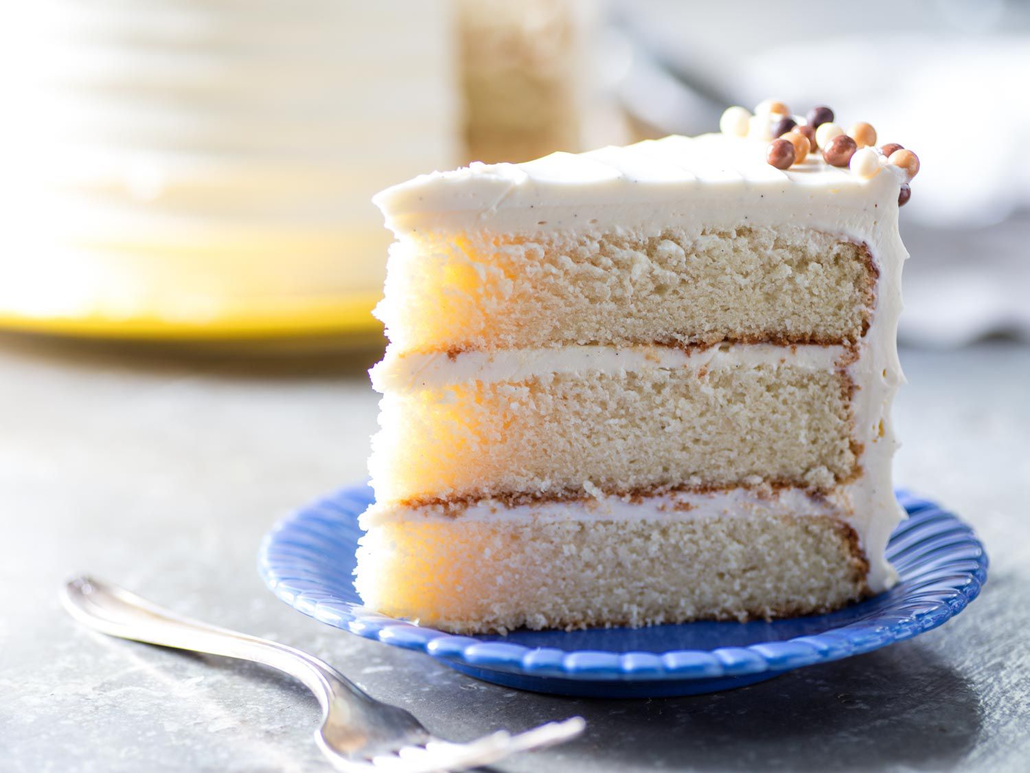 Hand-Mixed Vanilla Butter Cake with Melted Butter