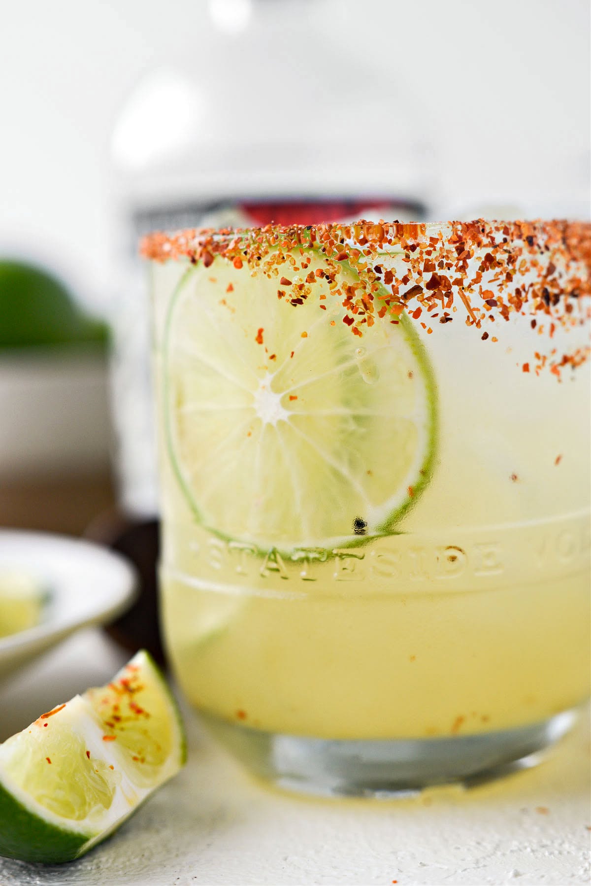 Tequila Honey Lime Margarita on the Rocks