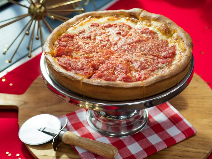 Transit-Inspired Chicago-Style Deep Dish Pizza