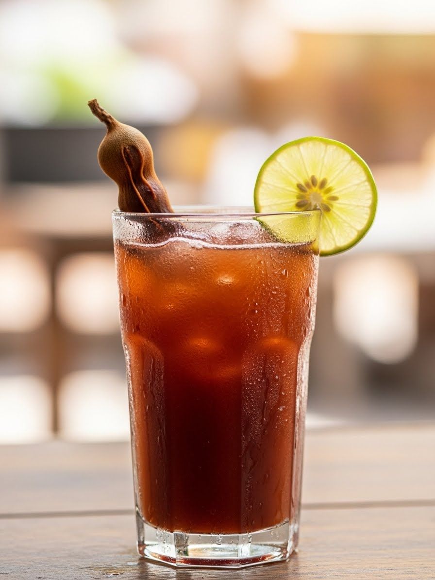 Muddled Tamarind and Rum Caribeña