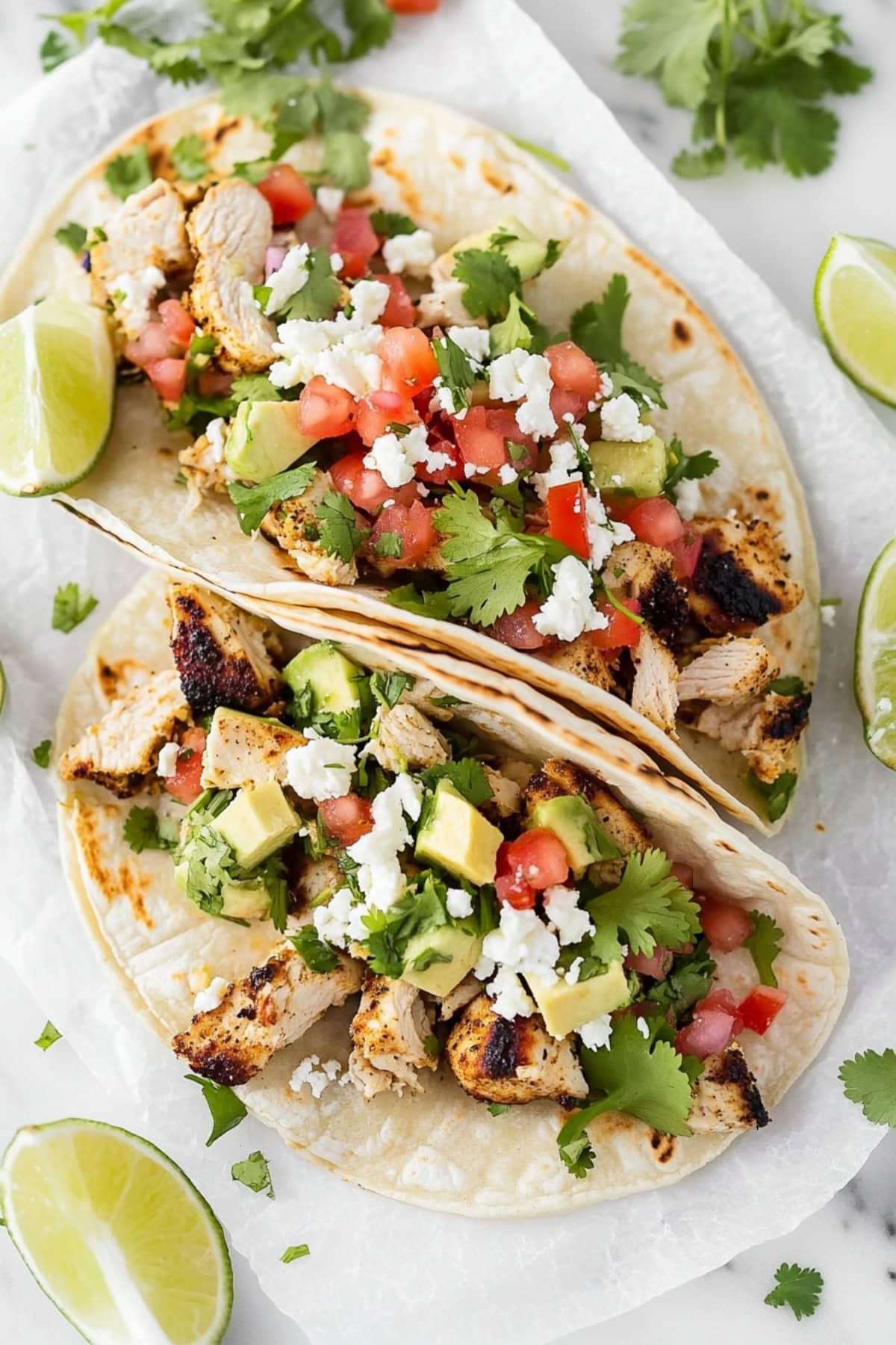 Latin-Inspired Chicken Tacos with Cilantro-Lime Slaw