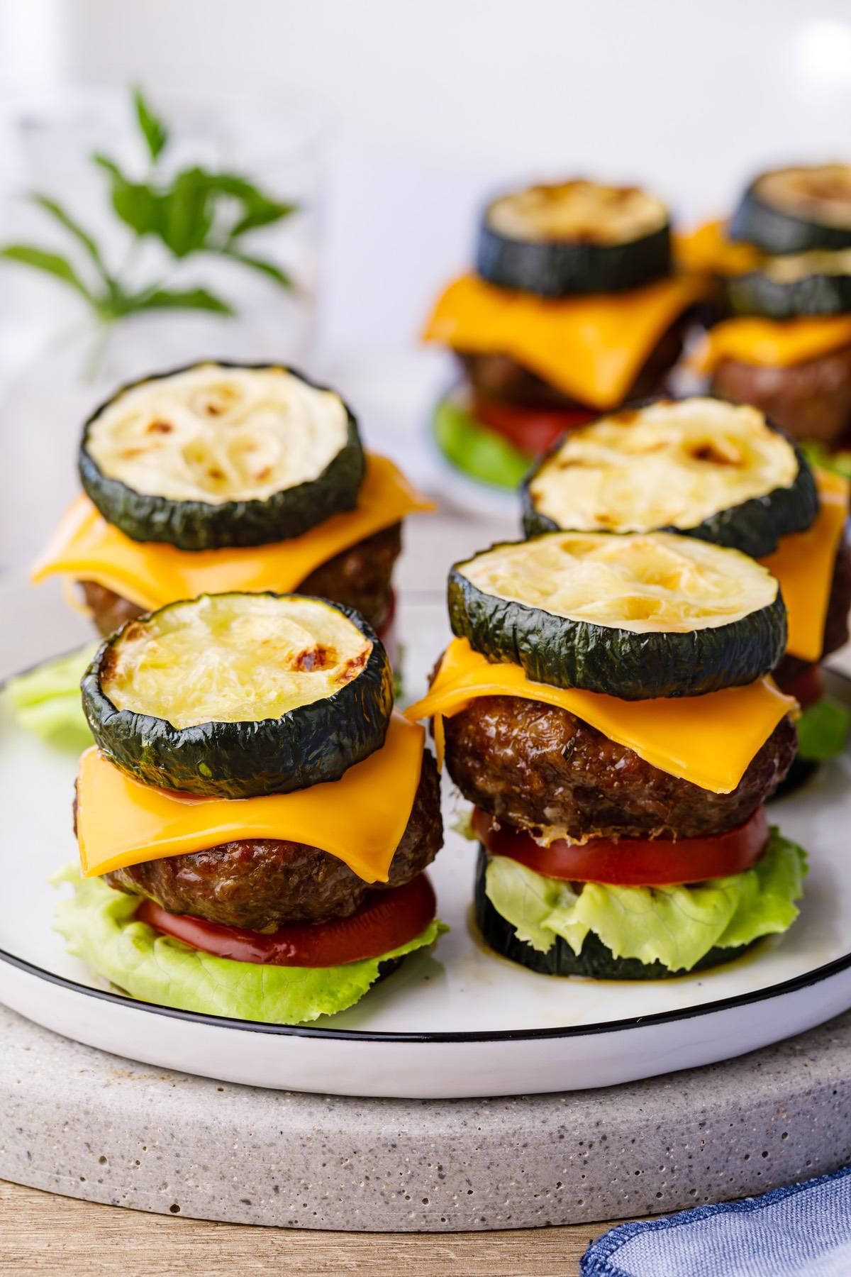 Mini Zucchini-Carrot Beef Sliders