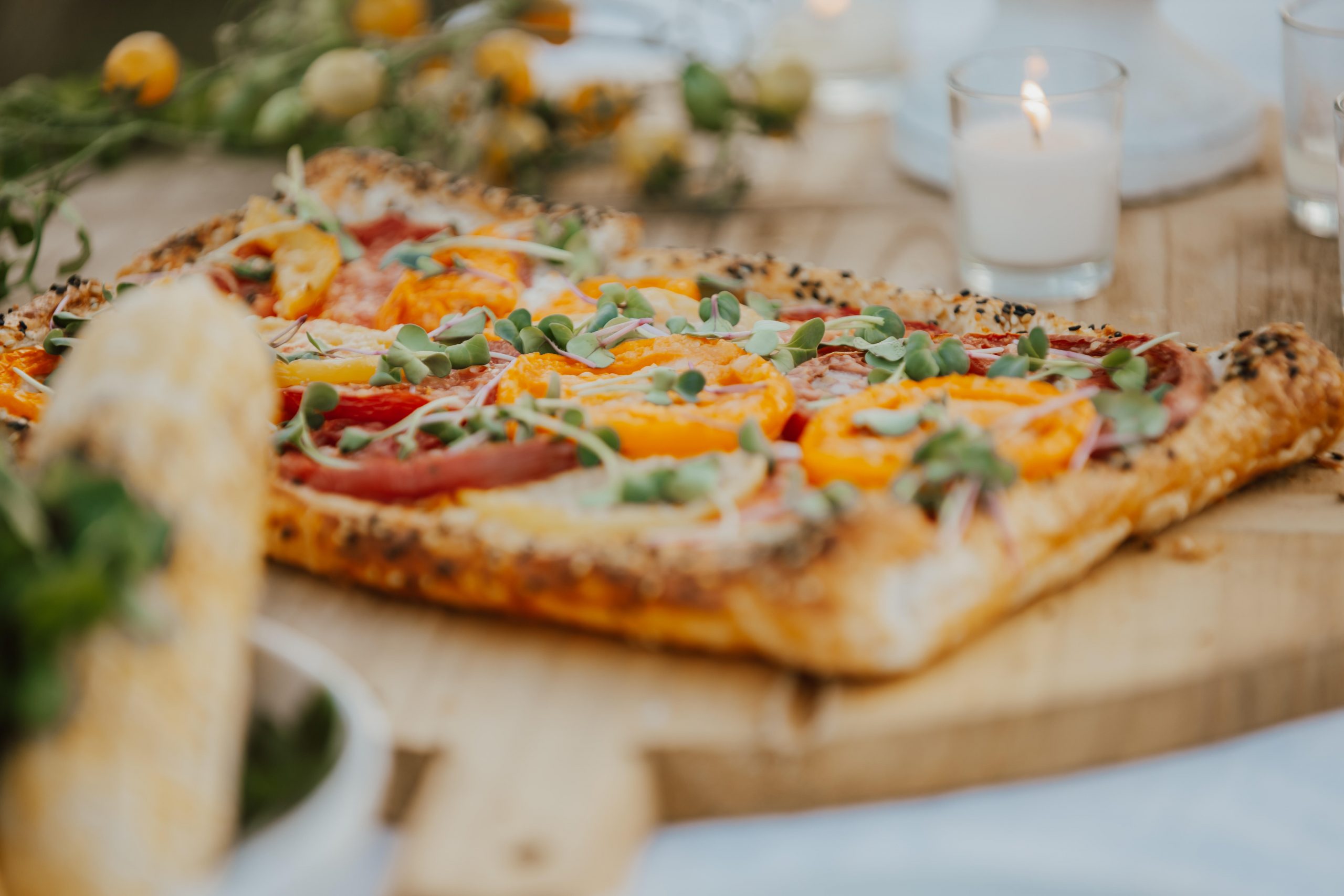 Golden Harvest Heirloom Tomato Tart