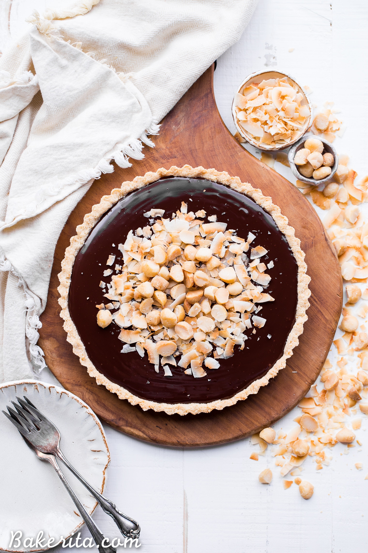 Native Quandong and Macadamia Nut Tart with Wattleseed Crust