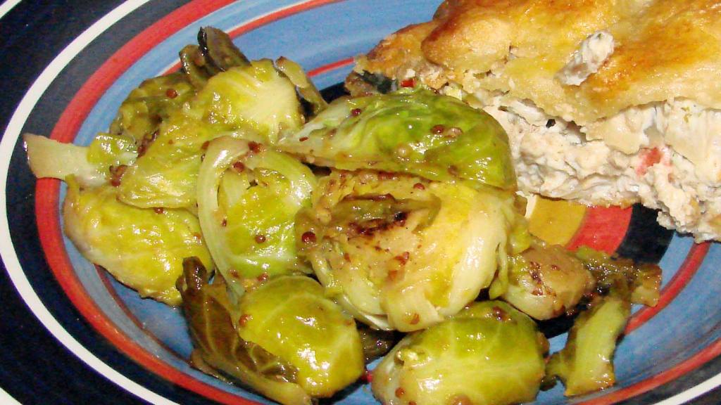 Sautéed Chicken with Maple-Dijon Glaze and Roasted Brussels Sprouts