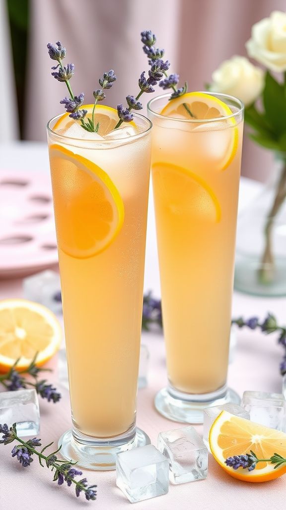 Chilled Lavender Honey Gin Collins