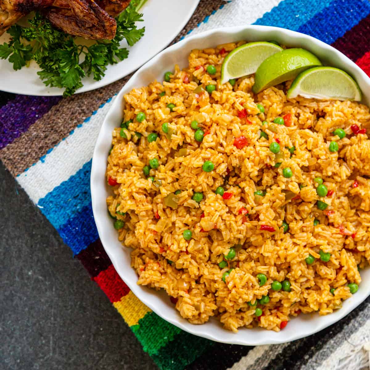 Spanish-Style Saffron Rice with Roasted Red Peppers