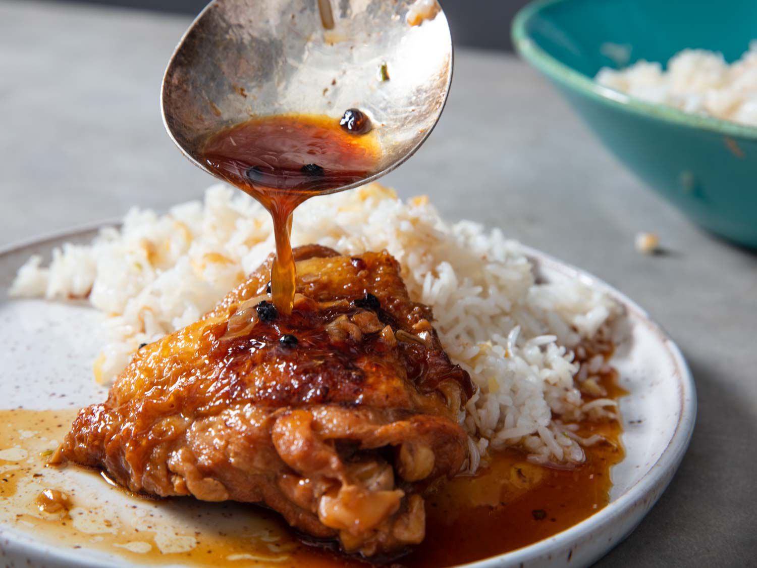 Adobo-Style Braised Chicken with Vinegar and Soy Glaze