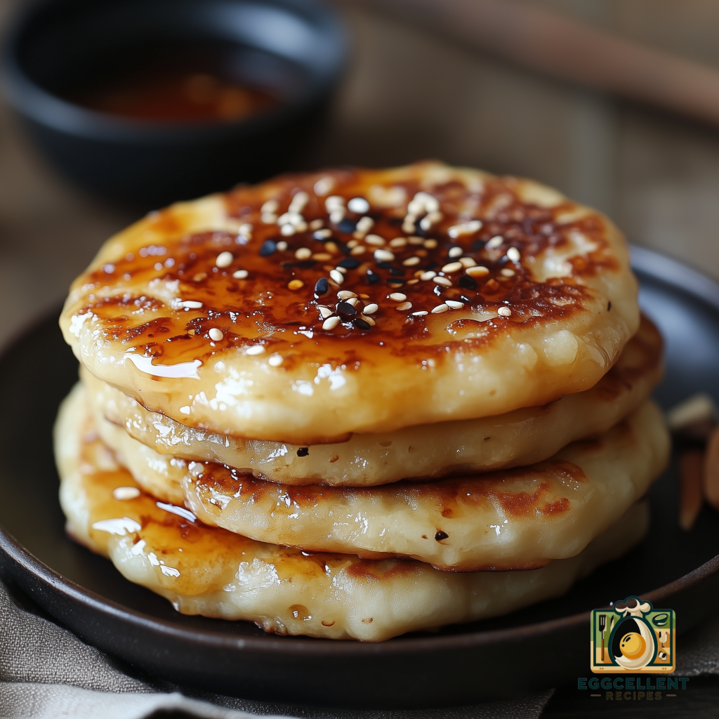 Korean Red Bean Pancakes with Honey Glaze