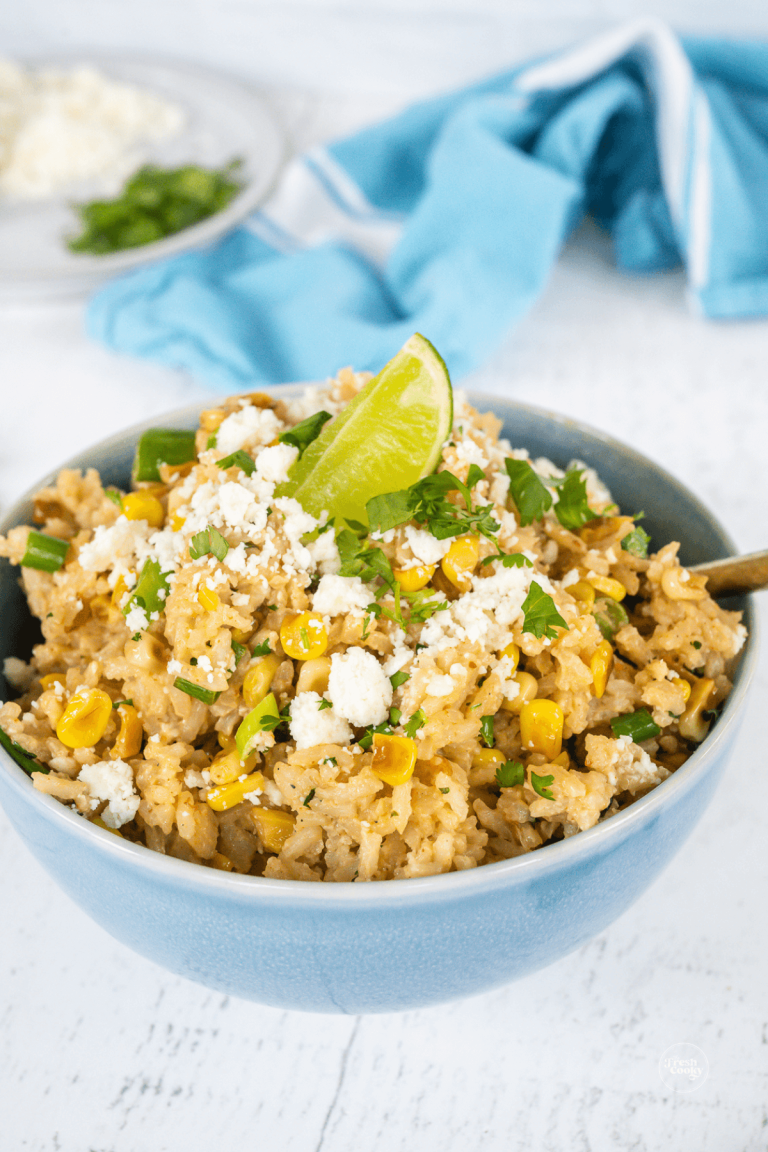 One-Pot Mexican Street Corn Rice