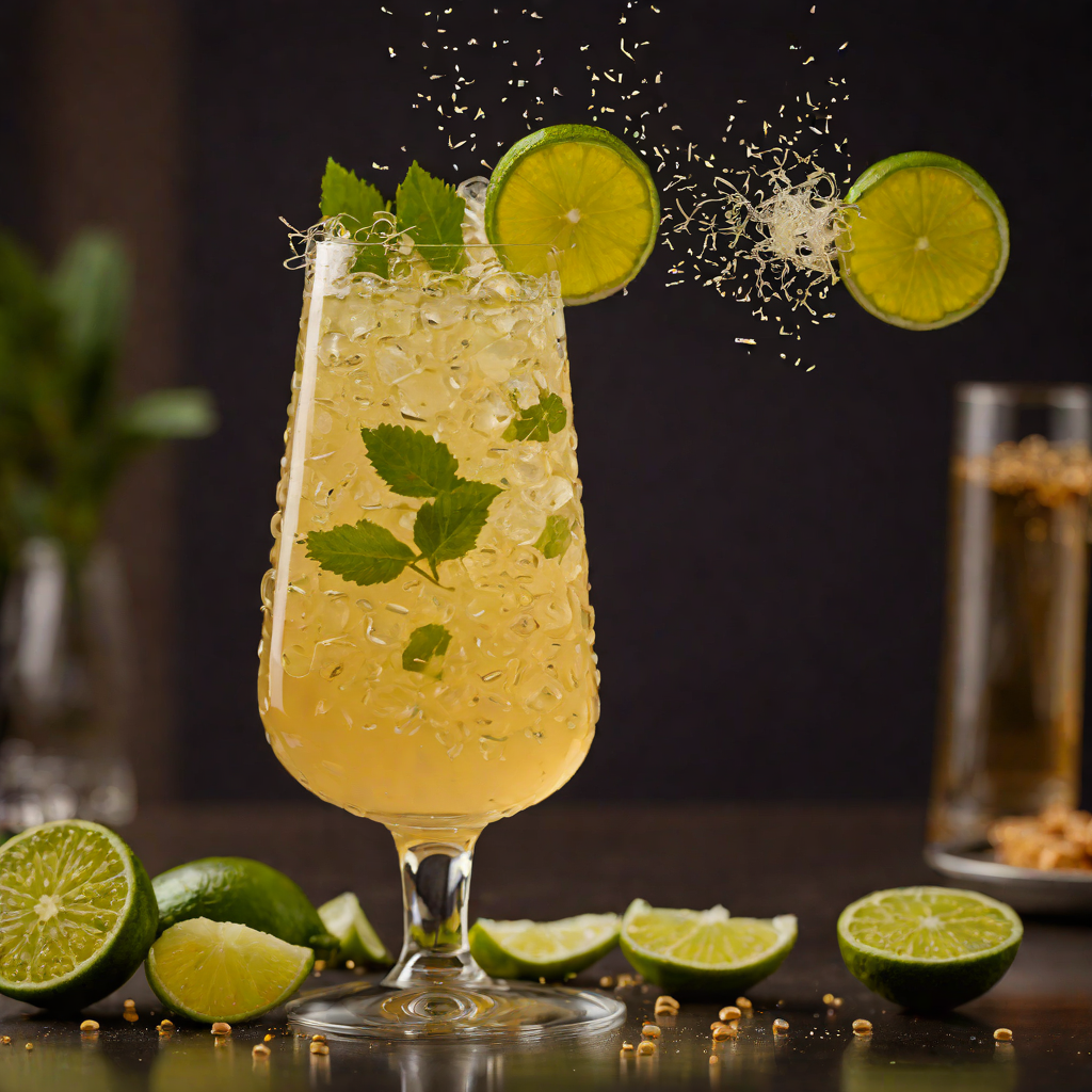 Tropical Honey-Lime Sparkler