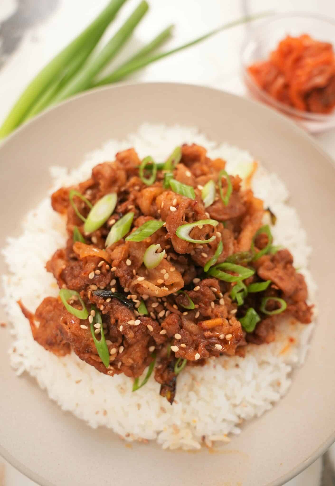 Spicy Kimchi-Infused Pork Bulgogi
