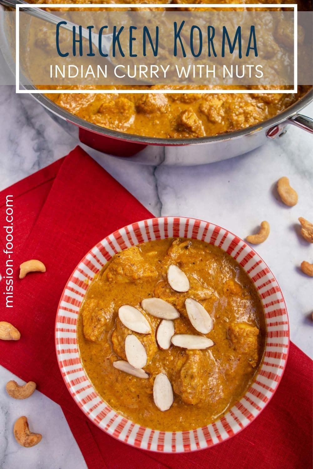 Indian Chicken Korma with Spinach