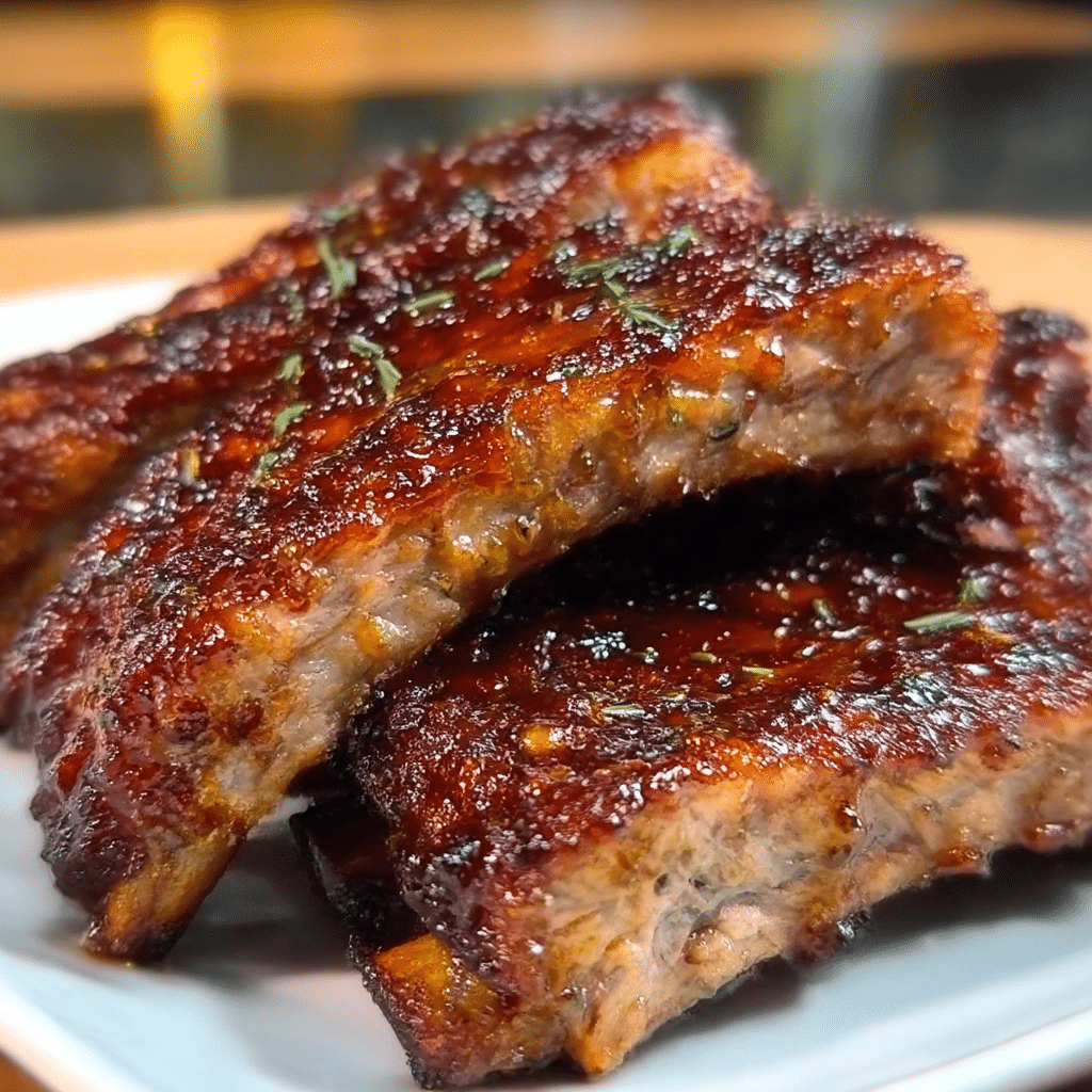Smoky BBQ Ribs with Honey Glaze