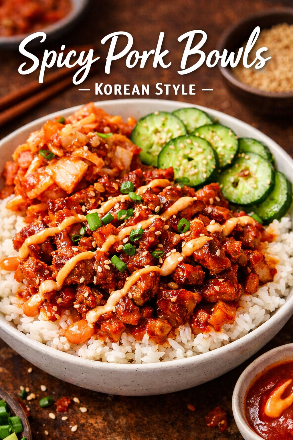 Korean-Inspired Kimchi and Pork Sauté with Jasmine Rice