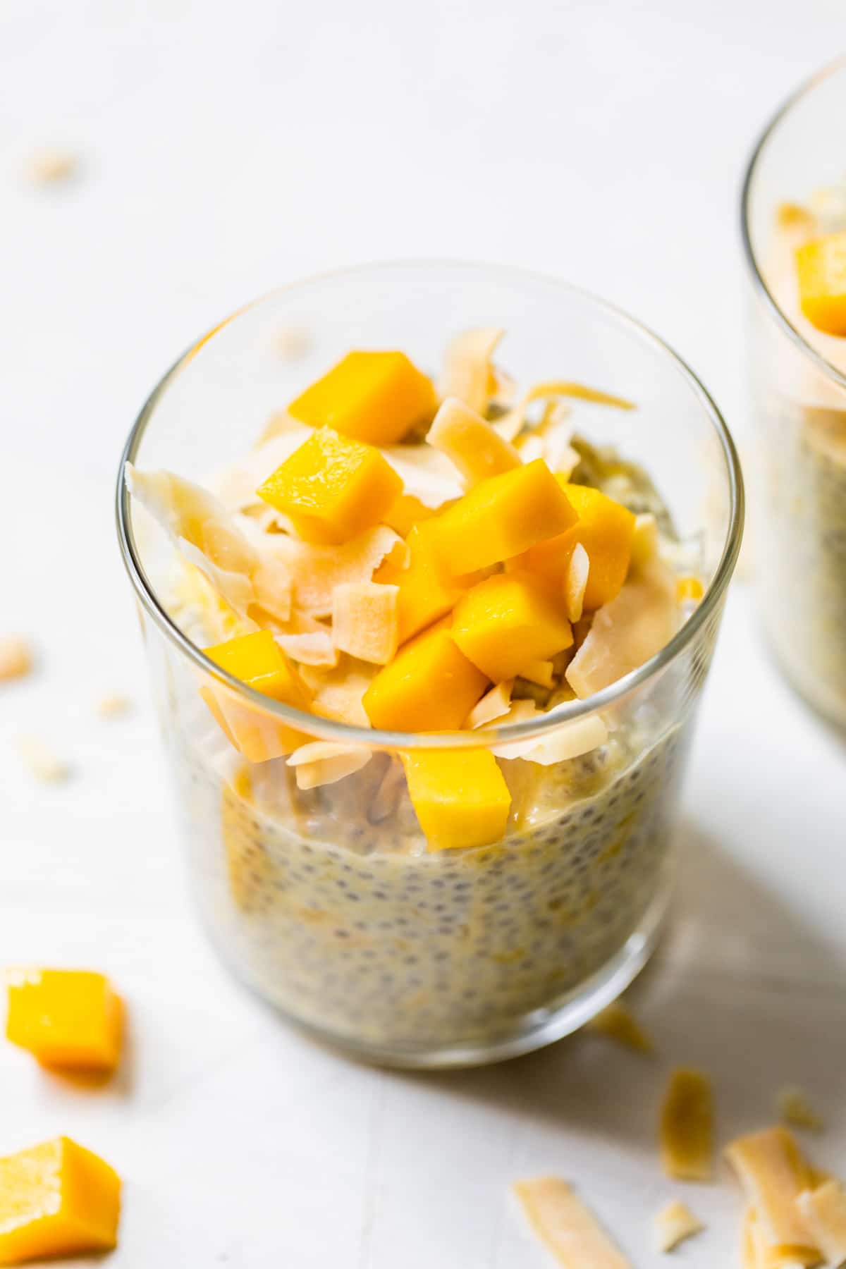 No-Bake Mango Chia Pudding with Coconut Milk