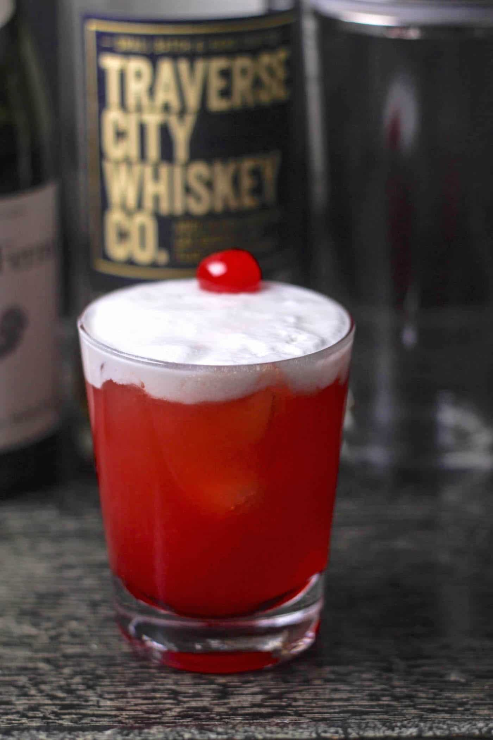 Spiced Cherry Whiskey Sour