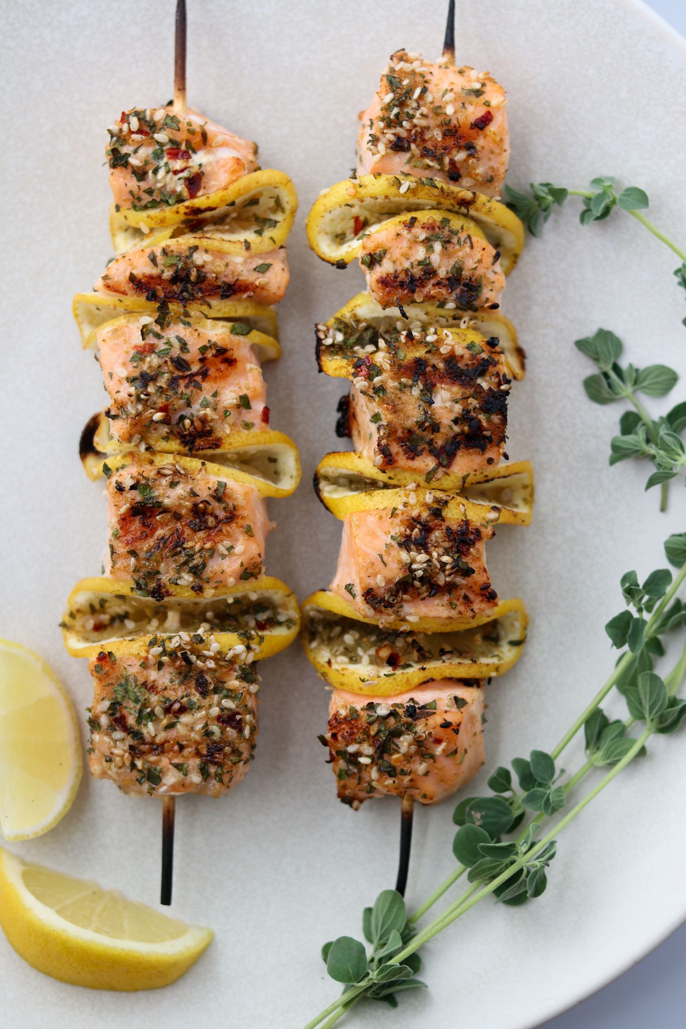 Smith's Spiced Salmon Skewers