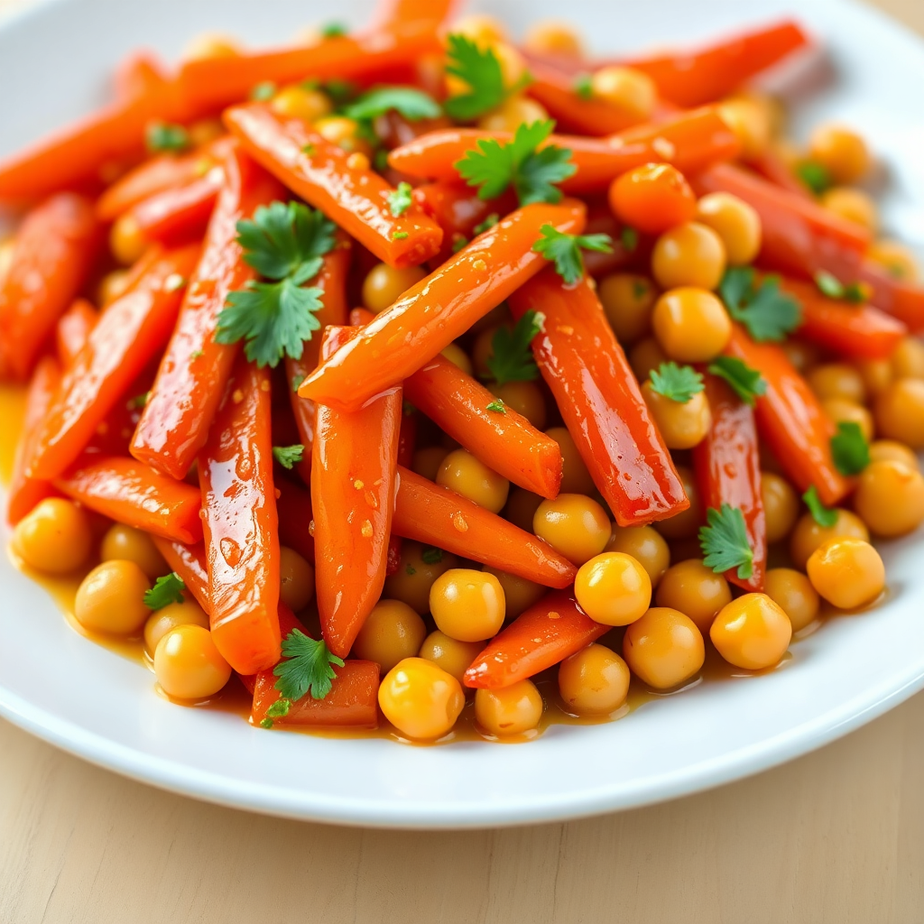 Honey-Glazed Carrot and Chickpea Salad