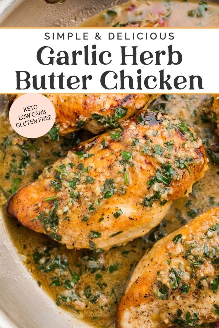 Stovetop Pan-Seared Chicken with Garlic Herb Butter