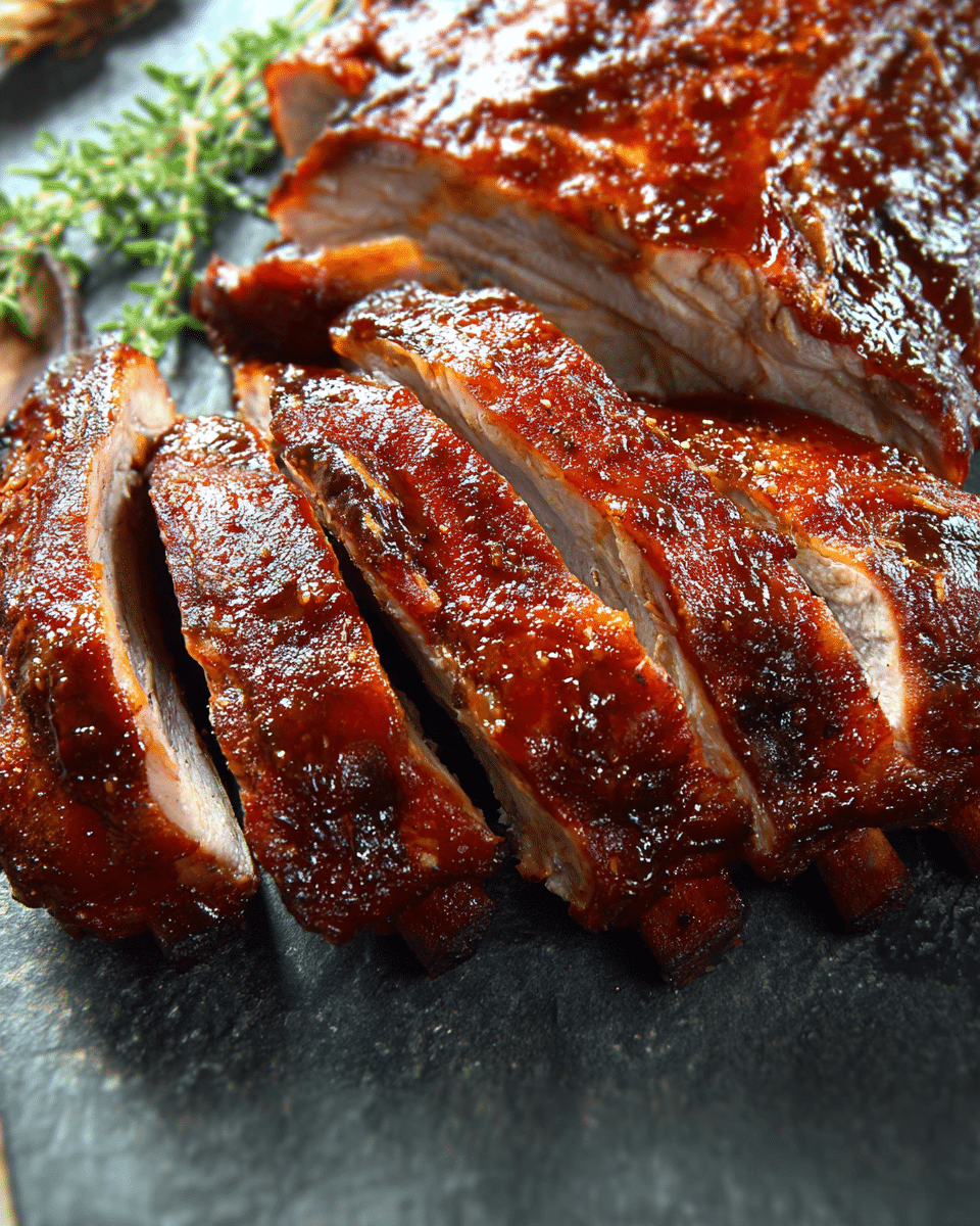 Slow-Smoked Baby Back Ribs with Tangy BBQ Glaze