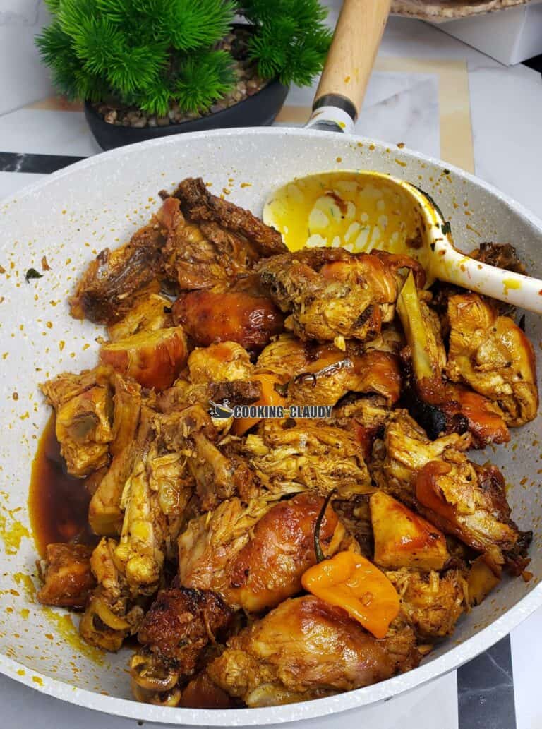 Spiced Cameroonian Chicken with Njama Njama Greens