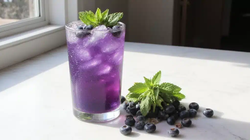 Arctic Blueberry and Mint Iced Herbal Tea