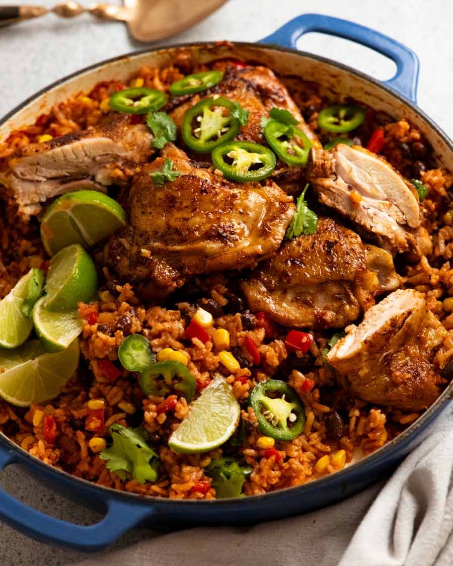 One-Pot Spiced Mexican Chicken and Rice