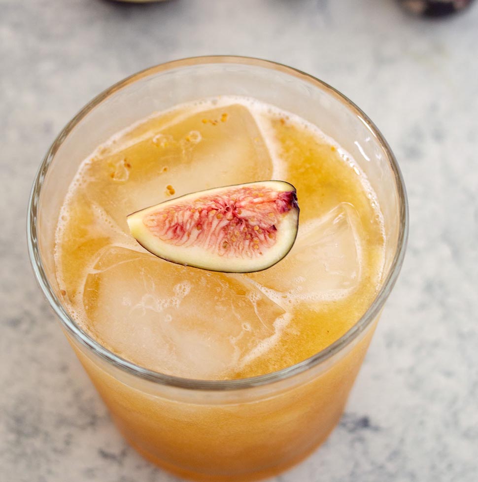 Mediterranean Fig and Honey Whiskey Sour