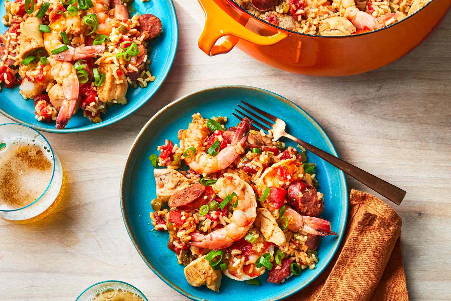 Spiced Texan Shrimp and Andouille Sausage Jambalaya