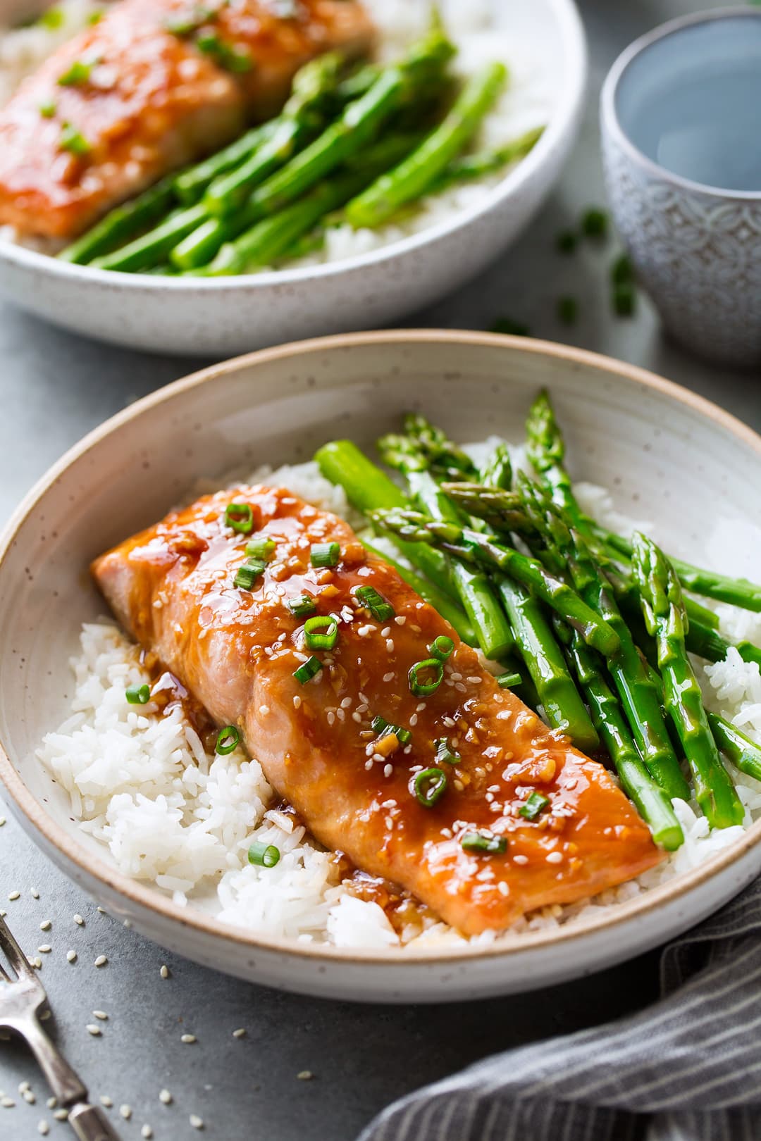 Tiki-Style Pineapple Teriyaki Glazed Salmon