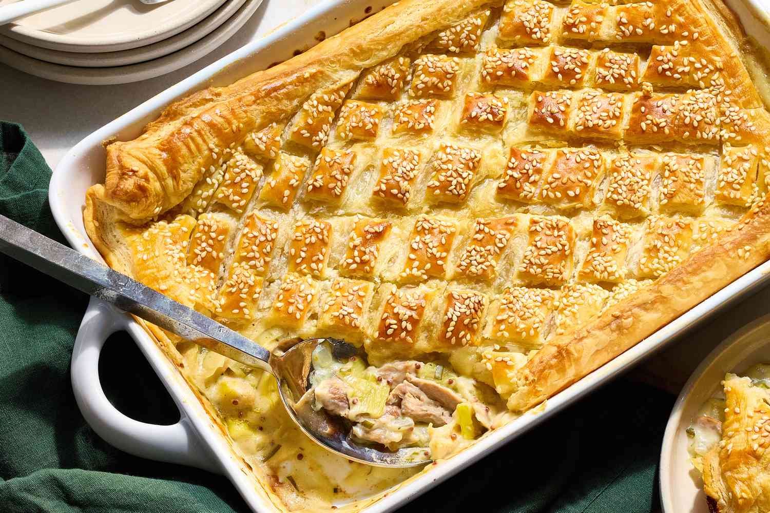 Welsh-Inspired Lamb and Leek Pie with Cheddar Crust