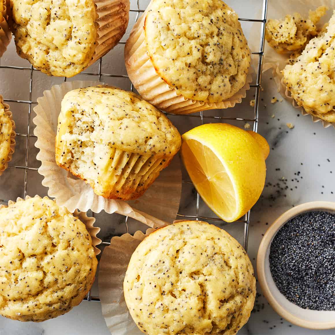 Blueberry Lemon Poppy Seed Muffins