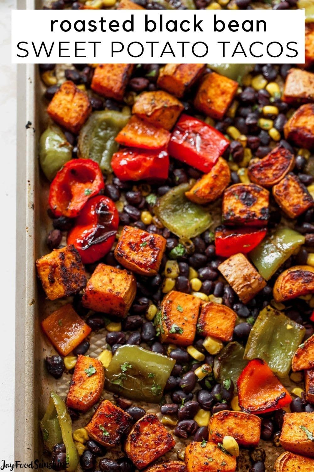 Oven-Roasted Spiced Sweet Potato and Black Bean Tacos