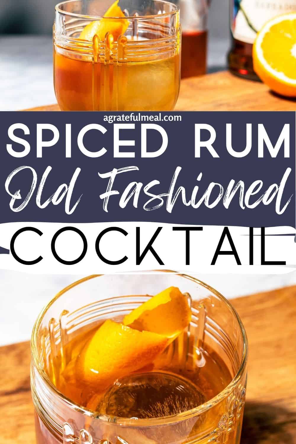 Ginger-Spiced Rum Old Fashioned
