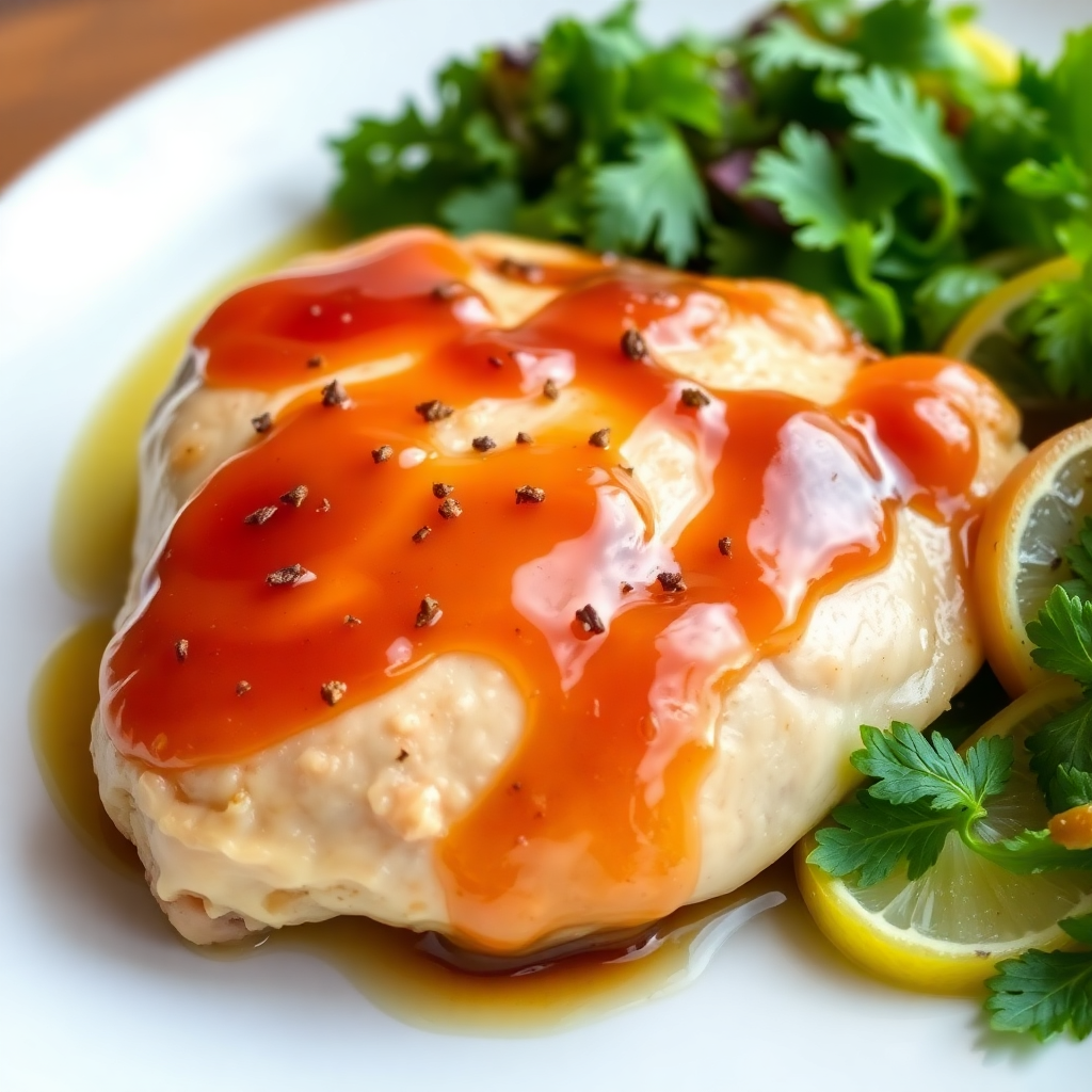 Aperol-Glazed Chicken with Herb Salad