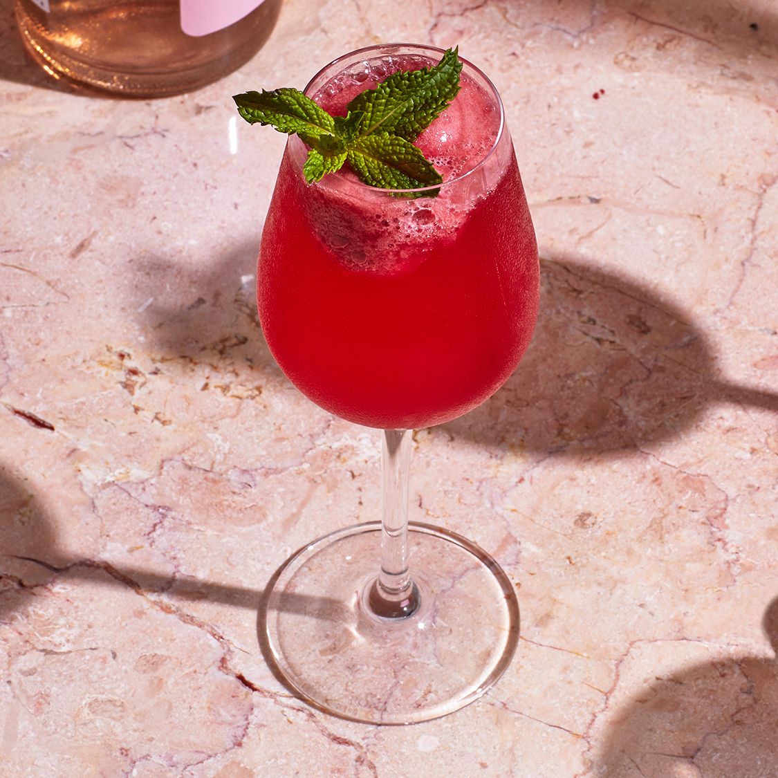 Tequila and Hibiscus Fizz