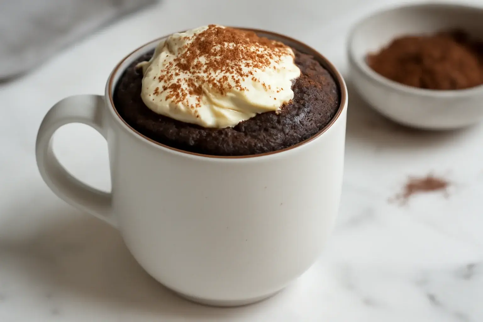 Quick 30-Minute Chocolate Fudge Mug Cakes