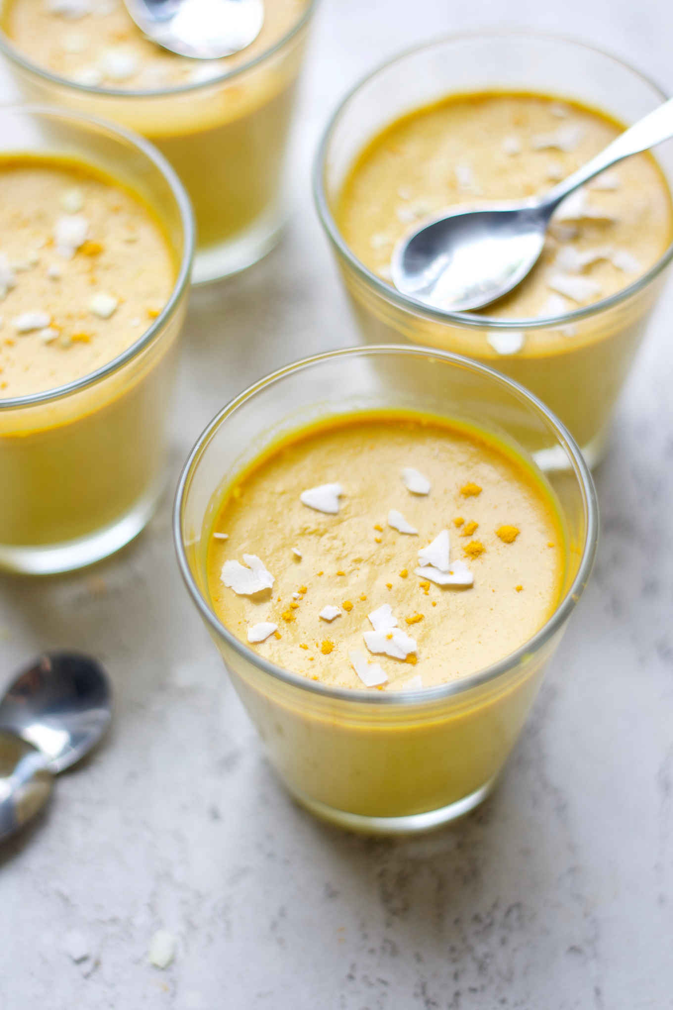 Tiki-Inspired Coconut and Mango Pudding
