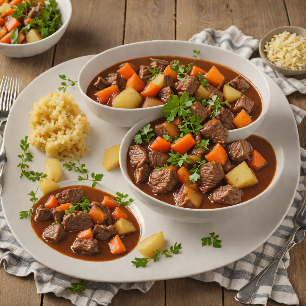 Northern-Style Slow Cooked Beef Stew with Root Vegetables