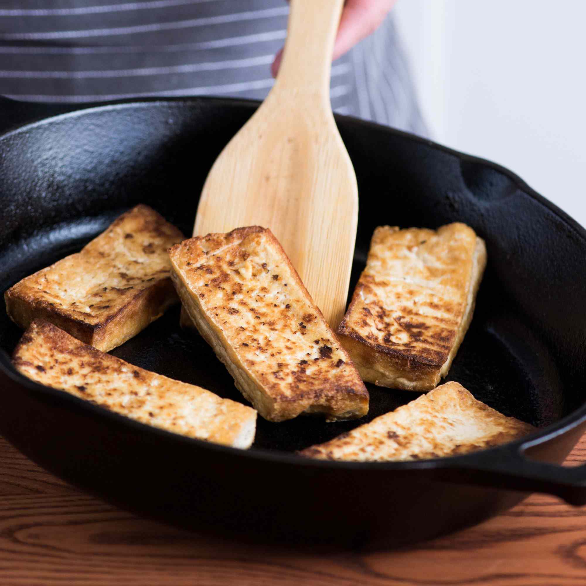 Crispy Pan-Seared Tofu with North Asian-Inspired Stir-Fry
