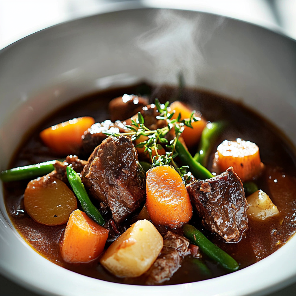 Slow-Simmered Heirloom Beef Stew with Root Vegetables