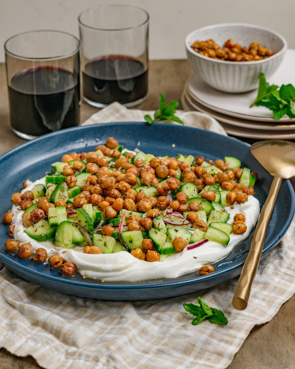 Roasted Chickpea and Za’atar Mediterranean Salad