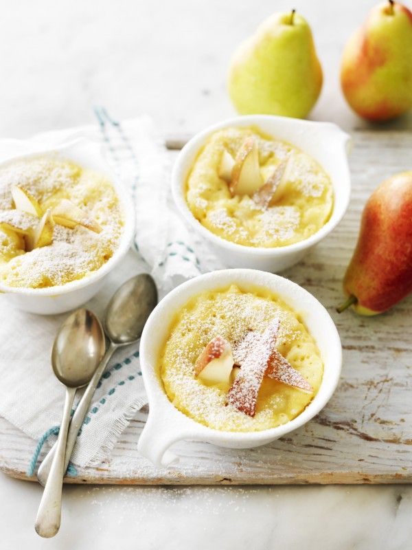 Microwave Spiced Pear Mug Cake