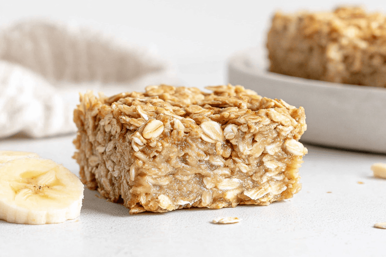 Sunshine Oat Bars with Banana Caramel