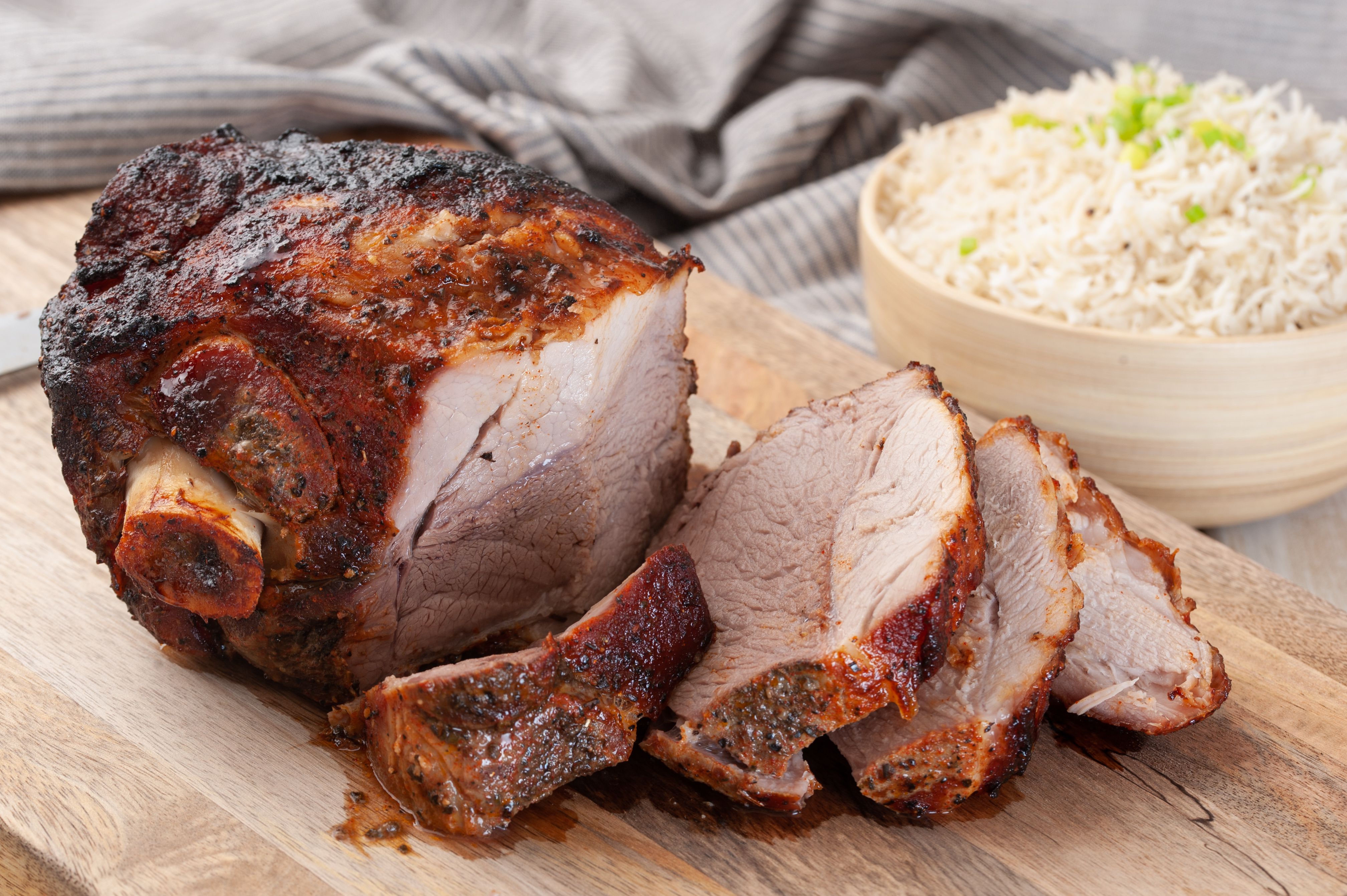 Braised Kentucky-Style Smoked Pork Shoulder with Molasses Glaze